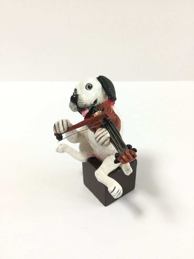 犬とバイオリンの画像1枚目