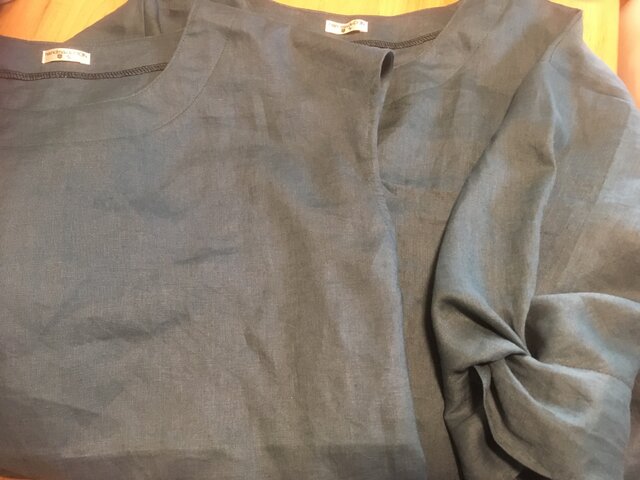 【Mさまオーダー品】ツイストブラウス&シンプルフレンチ★ビリジアンの画像1枚目