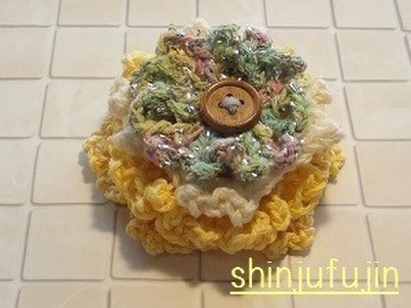 【Sold】お花畑のコサージュ29の画像1枚目
