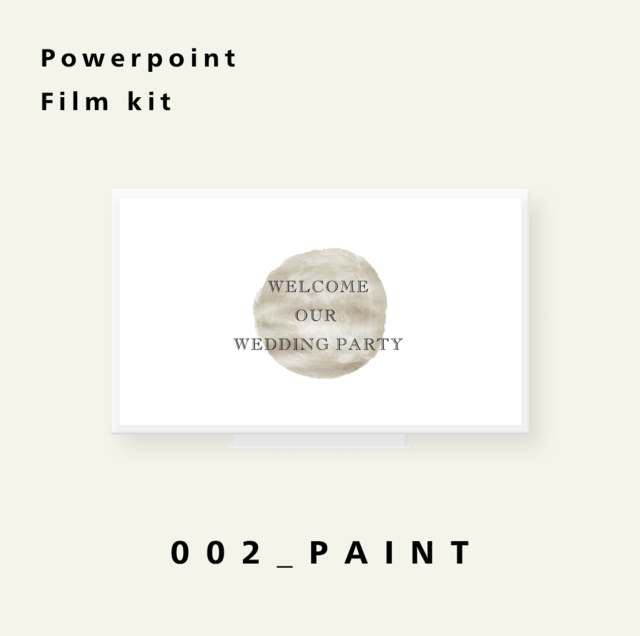 フィルムキット 002_PAINT 【プロフィールムービー・エンドロールムービー自作に】の画像1枚目