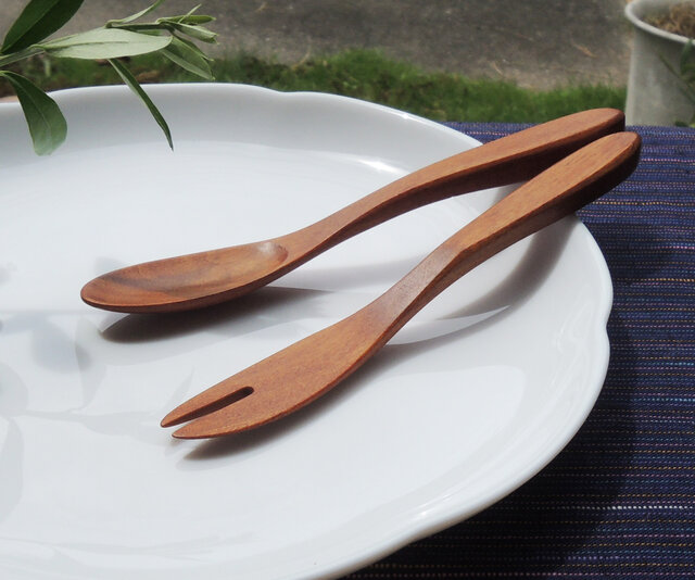 甘味用の小さなスプーン、フォークセット | iichi 日々の暮らしを