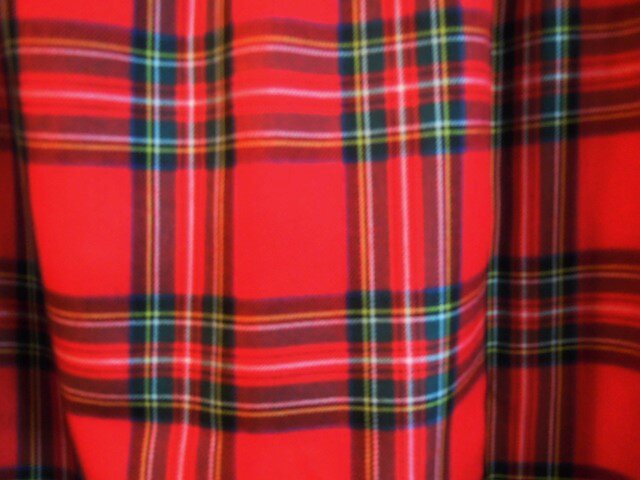 タータンチェックのギャザースカート 赤 Iichi ハンドメイド クラフト作品 手仕事品の通販