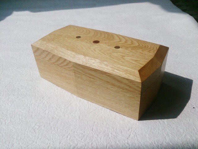 八角形の楢の木の多目的箱 の画像1枚目