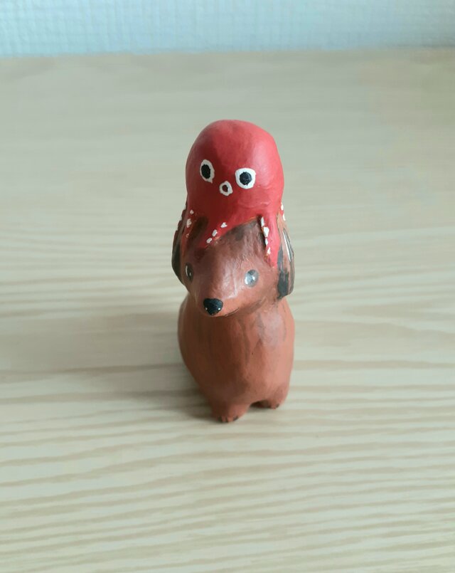 ワンにタコ ミニチュアダックス レッドちゃんの画像1枚目