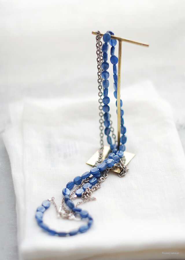 LeJ（ルジィ）カイヤナイトとチェーンのネックレス