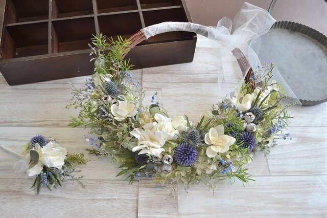 リースブーケ インスタ発】おしゃれ花嫁が今持っているブーケは「リース