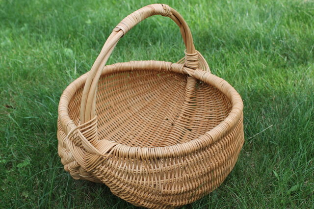 あじろ巻き止めのバスケット | iichi 日々の暮らしを心地よくする