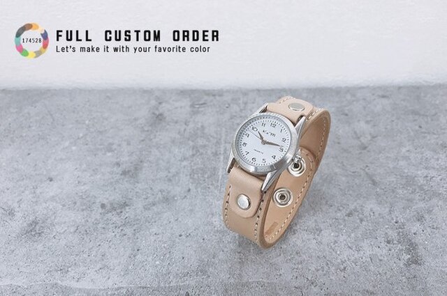 Stitch 12色から選ぶフルカスタム ステッチラン 腕時計 見やすい文字盤 Srw Custom Iichi ハンドメイド クラフト作品 手仕事品の通販