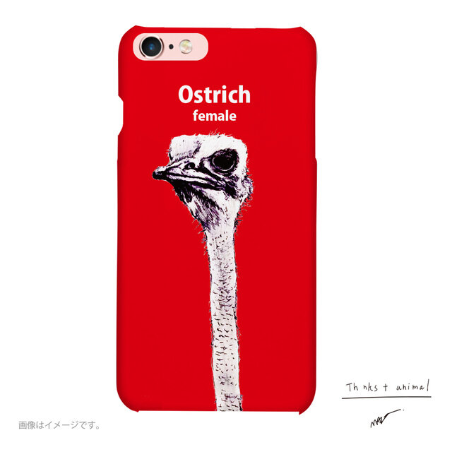 Originalスマホケース ダチョウ Ostrich Iichi ハンドメイド クラフト作品 手仕事品の通販