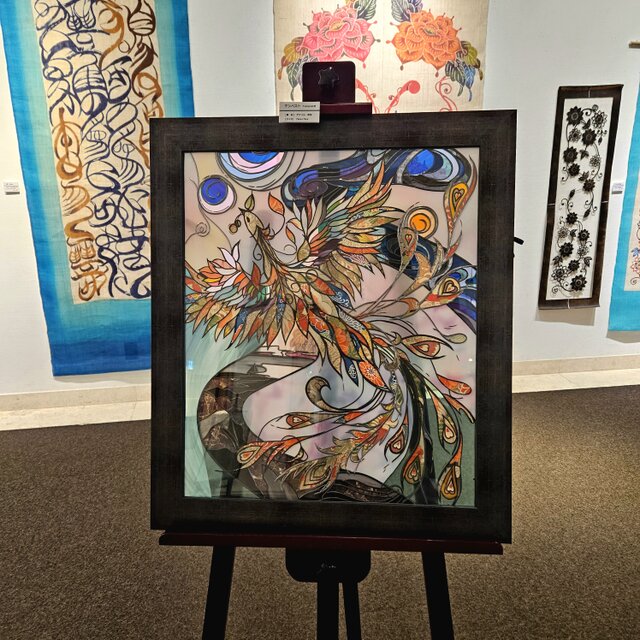 『Tempest テンペスト』パープルブラウン額 アートパネル