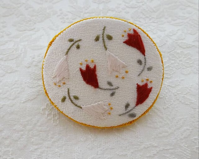《日本刺繍》 髪飾り‐1921の画像1枚目