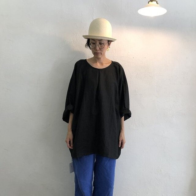 Pablo Shirt - Long | Blackの画像1枚目