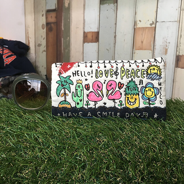サマーフレンド刺繍メガネケースの画像1枚目