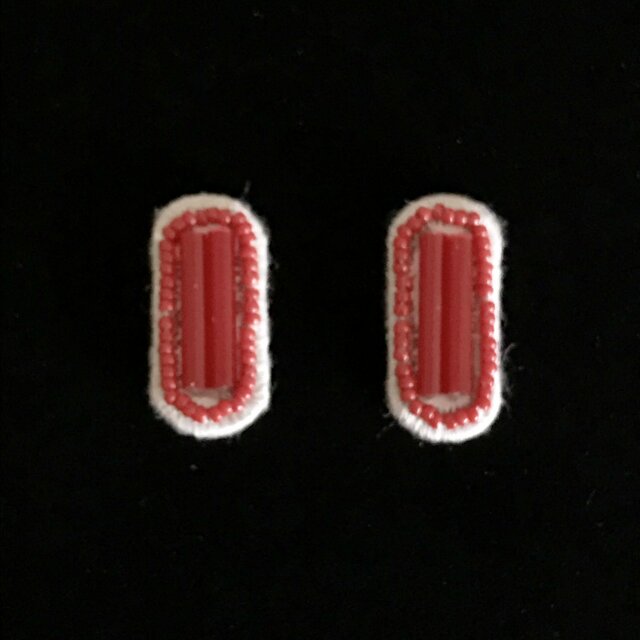 ビーズコンビネーションピアス/イヤリングの画像1枚目