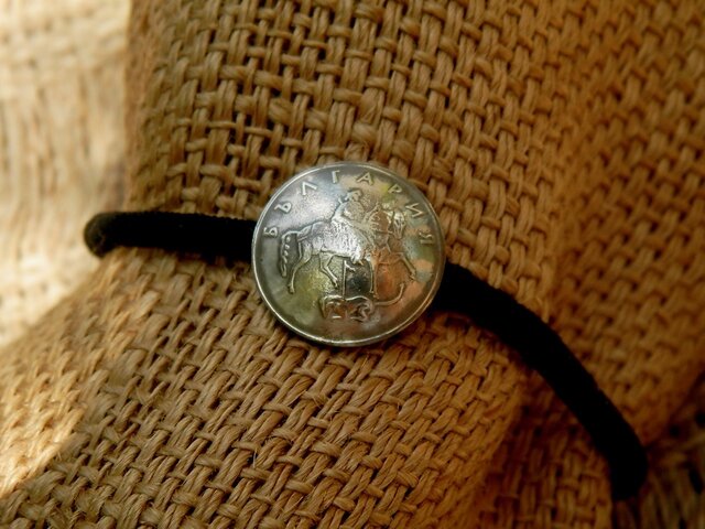 #H27 Bulgaria Coin Hair Elasticの画像1枚目