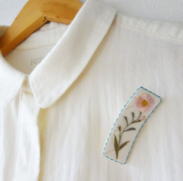《日本刺繍》ときめきブローチ ‐1917の画像1枚目