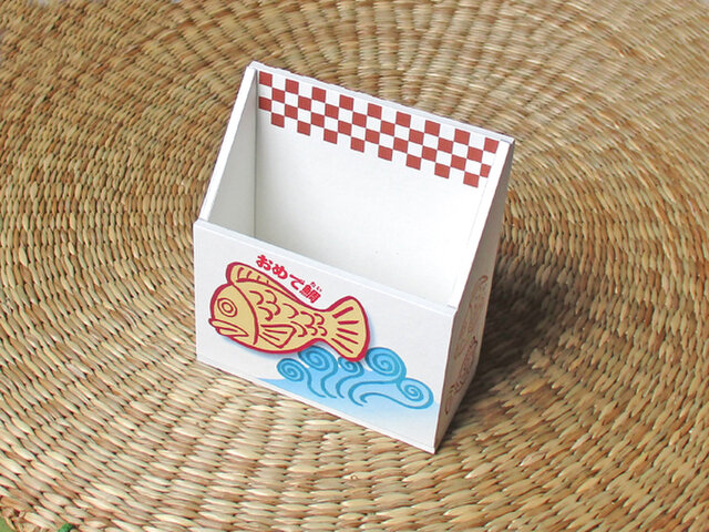 おめで鯛焼き 携帯ホルダー(ブラウン)の画像1枚目