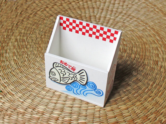 おめで鯛焼き 携帯ホルダー(レッド)の画像1枚目