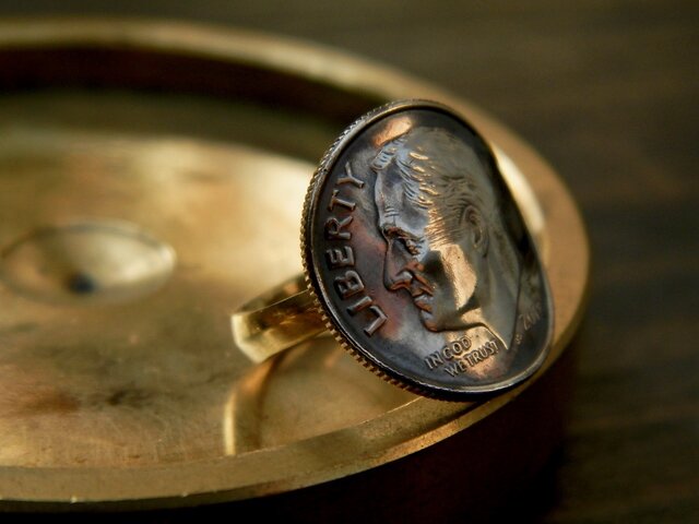 #R32 USA coin ringの画像1枚目