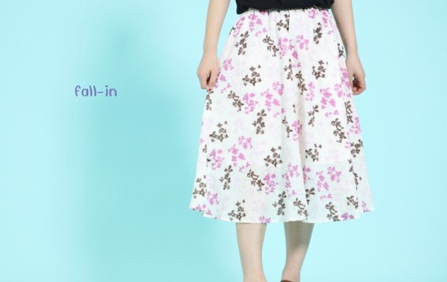 ★サンプルセール50%off★桜のスカート0012の画像1枚目