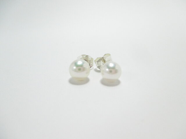 【Akoya Pearl pierced earrings y】の画像1枚目