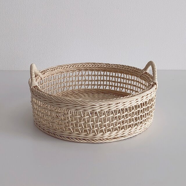 両手付き円形バスケットφ24 h7.5