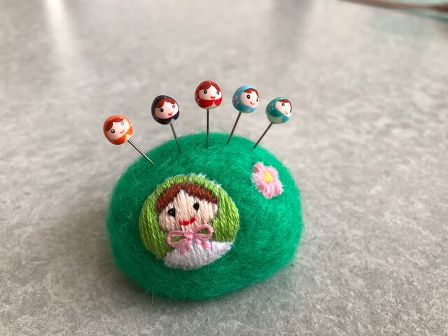 マトリョーシカの待ち針の画像1枚目