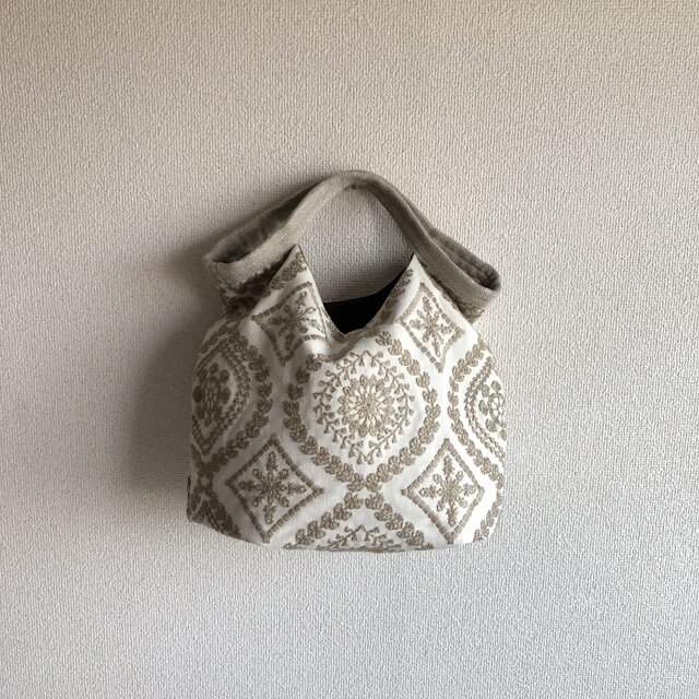 くたくたBag 【Arabesque・Sand 】の画像1枚目