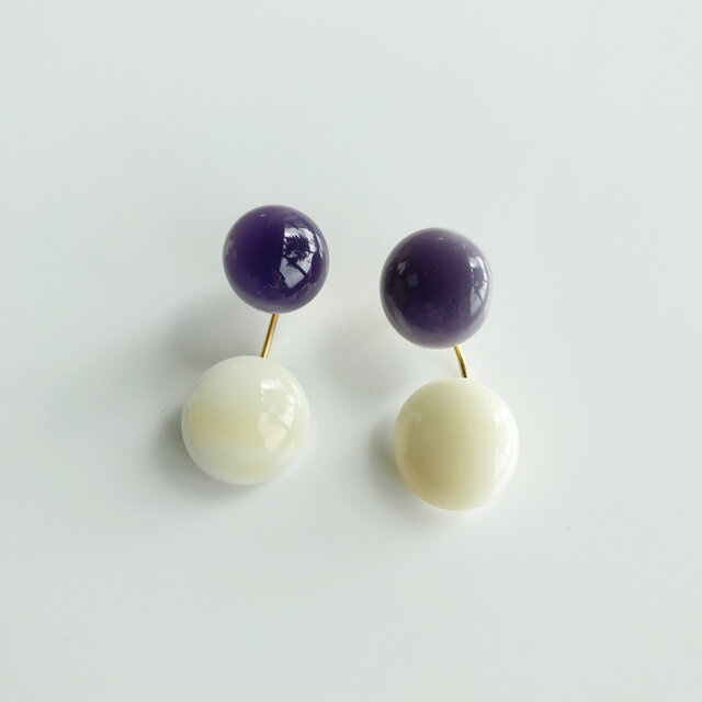 Pierce purple × beigeの画像1枚目