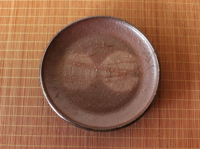 備前焼 皿(17.5cm) sr3-057の画像1枚目