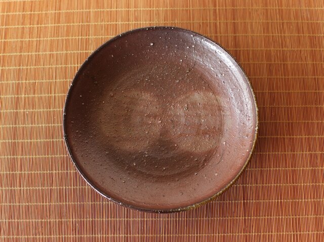 備前焼 皿(17.5cm) sr3-058の画像1枚目