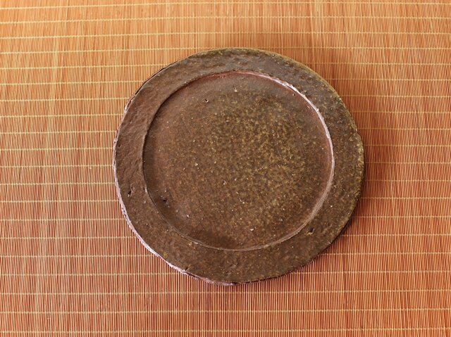 備前焼 皿(約20.5cm) sr4-060の画像1枚目
