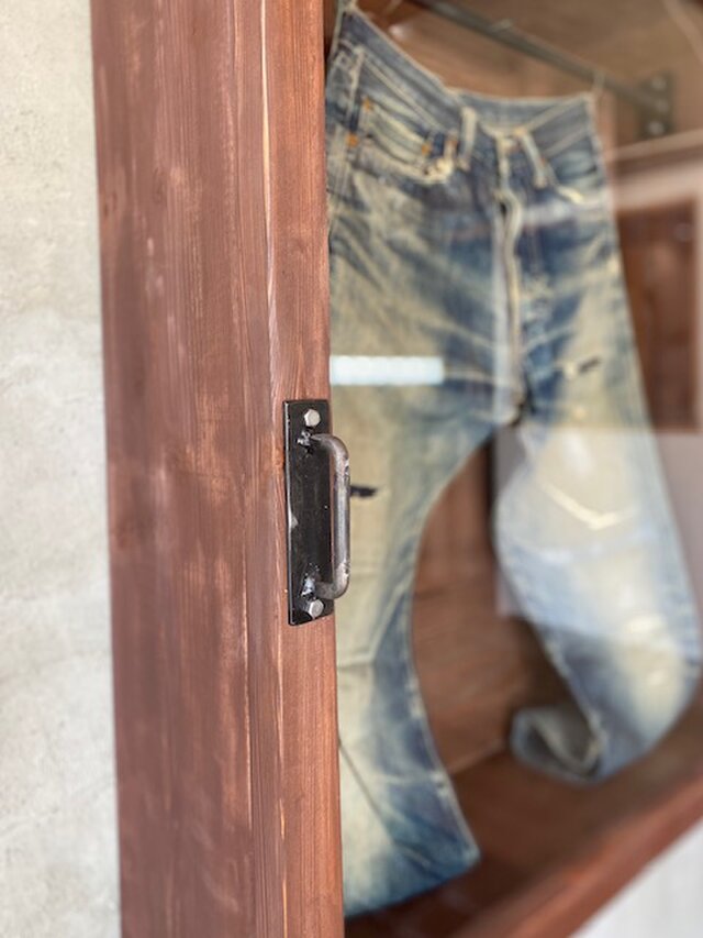 数量限定 OMDS 専用ハンガー付き ディスプレイ 古材 ガラスケース
