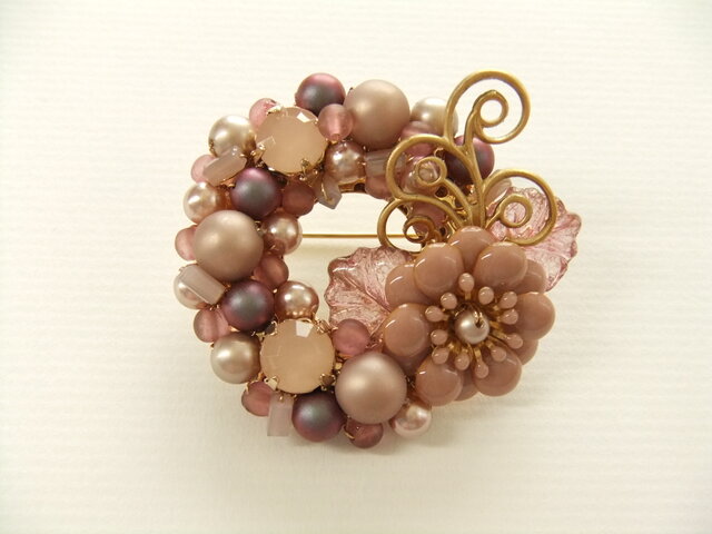 Brooch 花 ビジュー(K0810)の画像1枚目