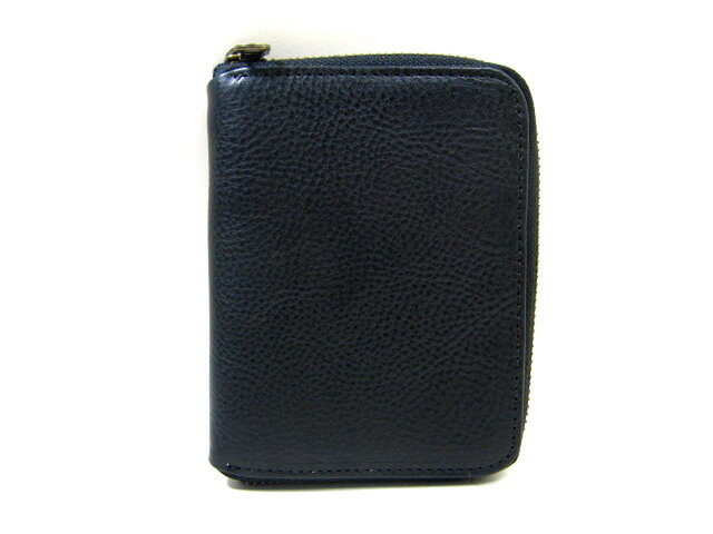 トスカーナ革 コインキャッチャー付き札入れ ブラック | iichi 日々の  