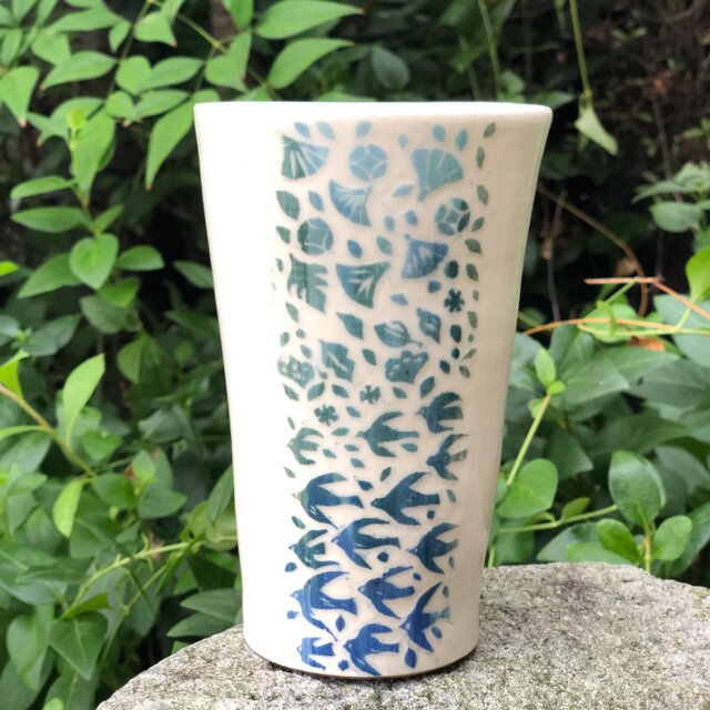 Large kakitoshi cup - 秋の田園