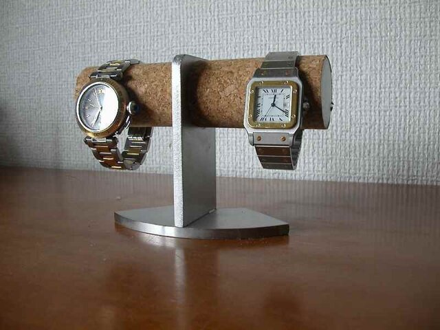 腕時計 飾る 2本掛けインテリア腕時計スタンド-