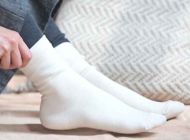 シルクコットンあたためソックス【Organic Cotton&Silk】の画像1枚目