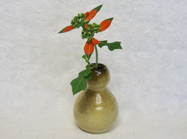 ♥古丹波　瓢形　花器　花瓶　花入れ　桐箱付き　骨董品　古玩 Q Tani 瓢花入れ | g's gallery