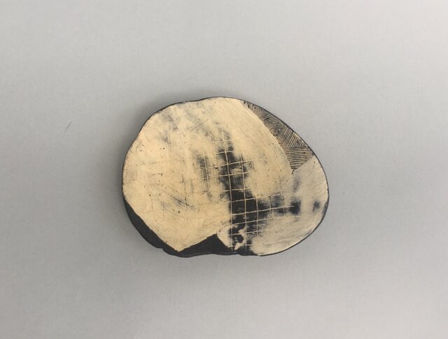 化粧掻き落とし文様 小皿139の画像1枚目