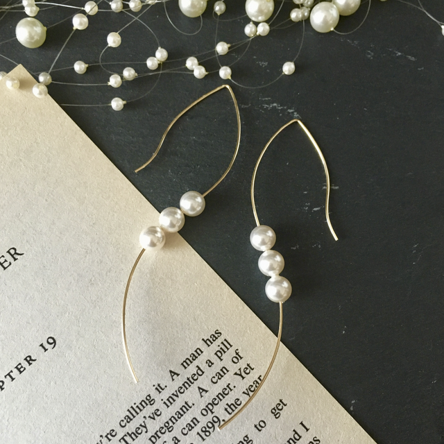 Swarovski Pearl Lady Like Pierce K14GF ピアス 5023