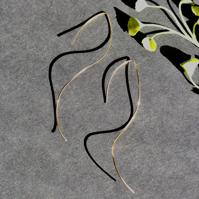 K14GFワイヤーレディーライクピアス 　5007