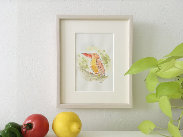 水彩画 ピクニック(額縁付き) 水彩画 ピクニック(額縁付き)