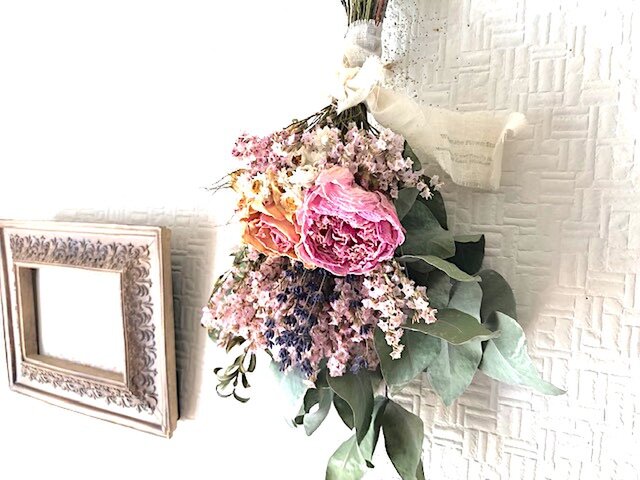 Pink 芍薬とローズのブーケの画像1枚目