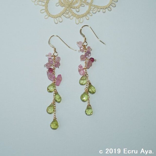 *あなたを信じる*百日紅のピアス