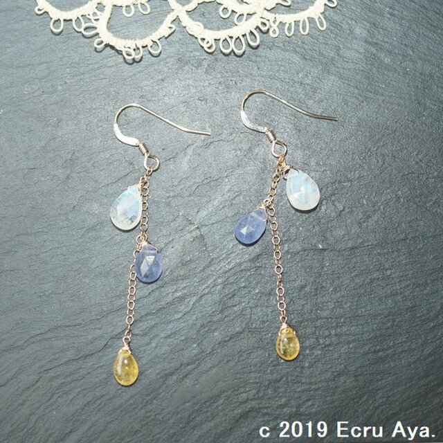 *秋月夜*秋の月夜をイメージしたピアス