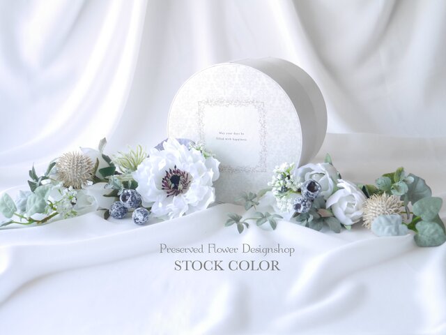 アネモネとデージーとベリーのヘッドドレス ウェディング 成人式 卒業式 モーブ 2f076b21b87d264fcef432b9466f7f