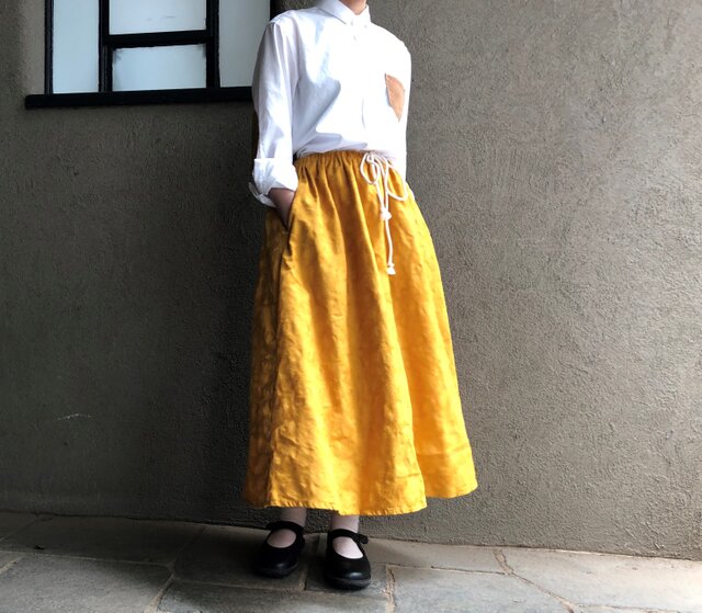 5着限定 迷彩ジャカード コットンスカート ... 5の画像1枚目