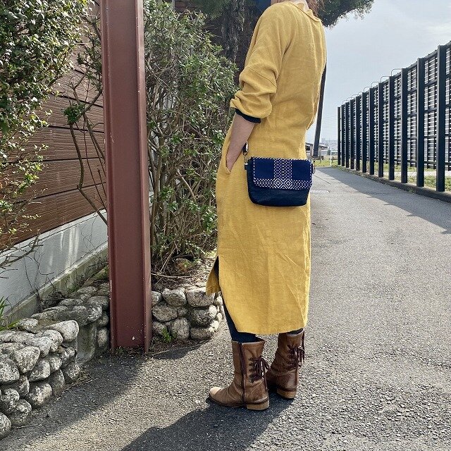 得価日本製藍染め　　手作りバック（男女兼用） ショルダーバッグ