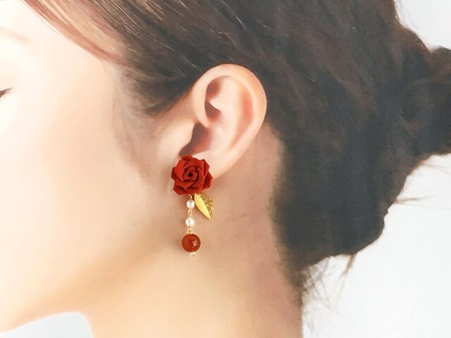 エッセンシャルコンフォート dolce gabbana roseピアス | www